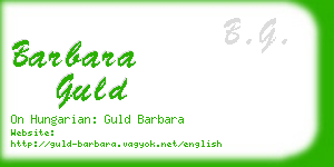 barbara guld business card